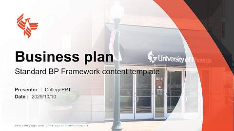 University of Phoenix-Virginia Competition/Entrepreneurship Contest PPT Template
