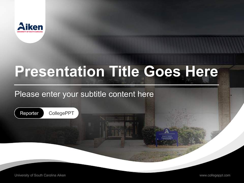 University of South Carolina Aiken Lecture Sharing and Networking Event PPT Template4:3 ratio PPT effect preview image4