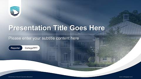 University of South Carolina Beaufort Lecture Sharing and Networking Event PPT Template