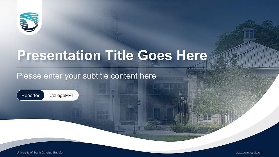 University of South Carolina Beaufort Lecture Sharing and Networking Event PPT Template16:9 ratio PPT effect preview image