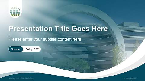 University of the Potomac-Va Campus Lecture Sharing and Networking Event PPT Template