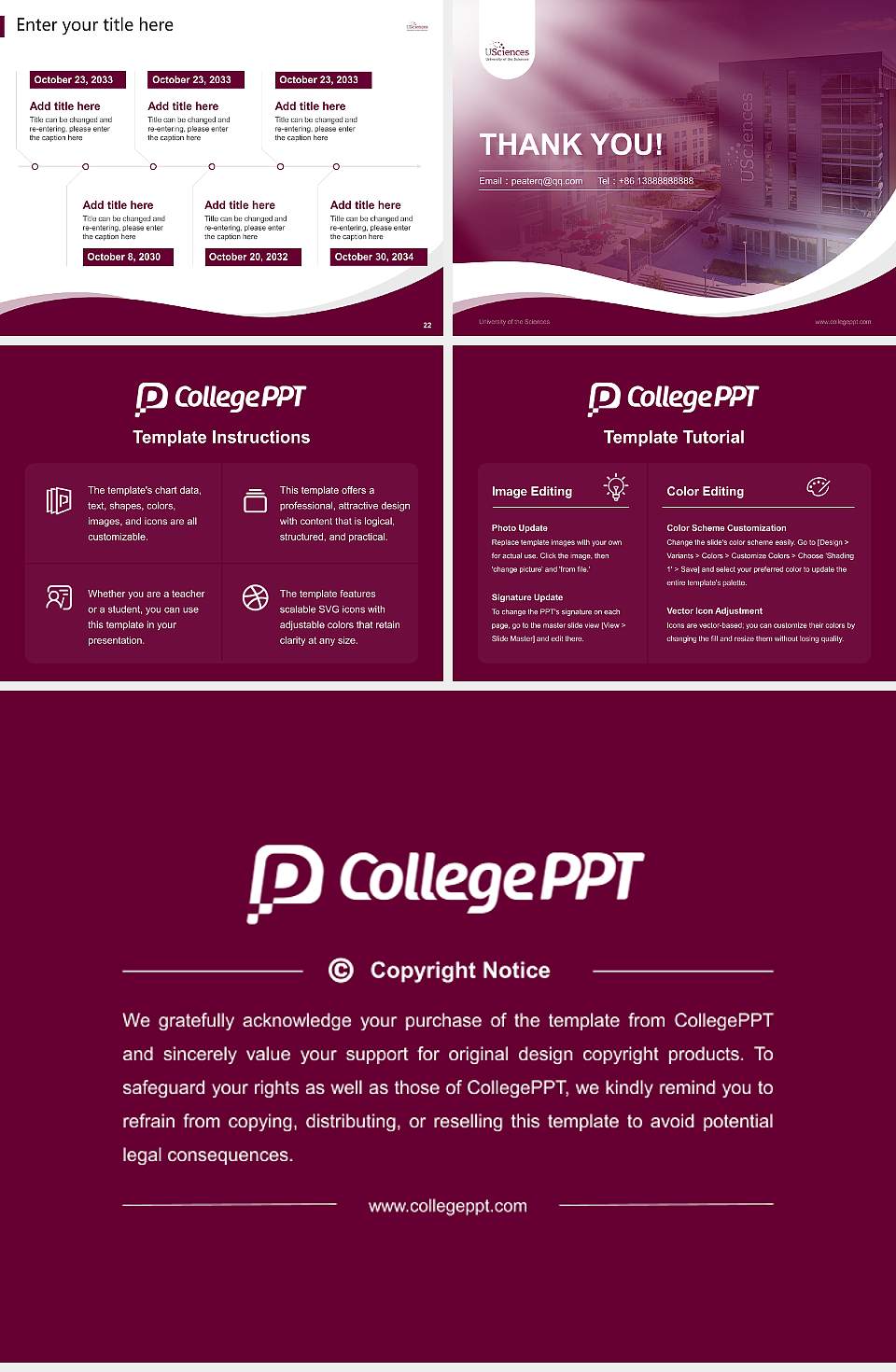 University of the Sciences Lecture Sharing and Networking Event PPT Template4:3 ratio PPT effect preview image4