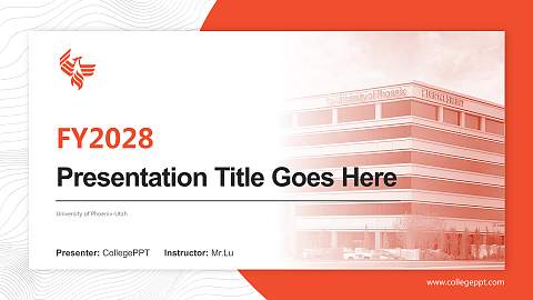University of Phoenix-Utah Academic Presentation/Research Findings Report PPT Template