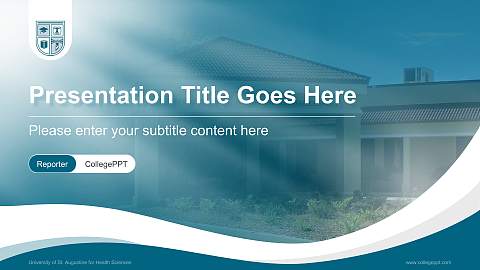 University of St. Augustine for Health Sciences Lecture Sharing and Networking Event PPT Template