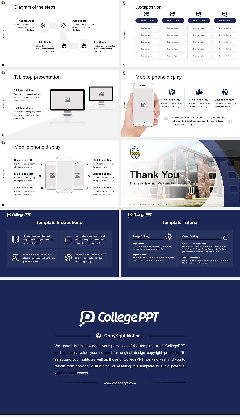 University of Pittsburgh-Bradford Competition/Entrepreneurship Contest PPT Template16:9 ratio PPT effect preview image9