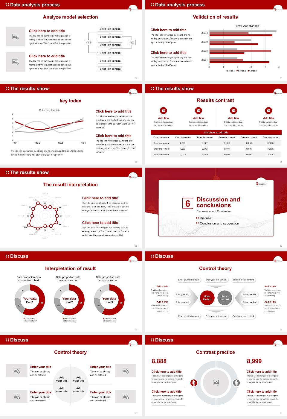 University of South Dakota Graduation Thesis Defense PPT Template16:9 ratio PPT effect preview image5