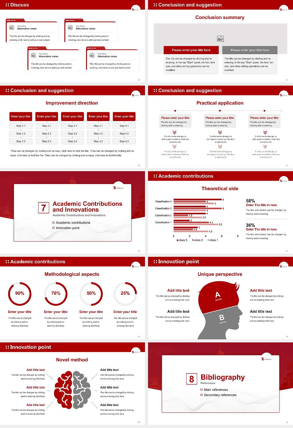 University of South Dakota Graduation Thesis Defense PPT Template16:9 ratio PPT effect preview image6