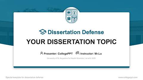 University of St. Augustine for Health Sciences Graduation Thesis Defense PPT Template