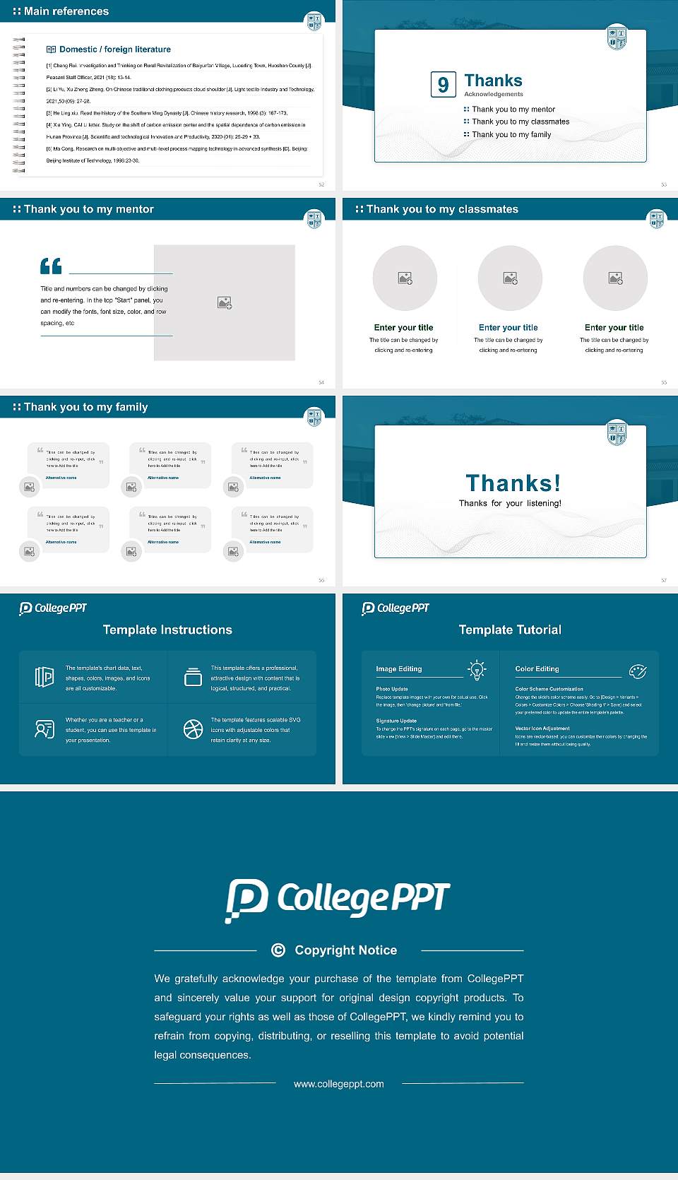 University of St. Augustine for Health Sciences Graduation Thesis Defense PPT Template16:9 ratio PPT effect preview image7