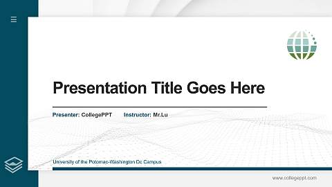 University of the Potomac-Washington Dc Campus Thesis Proposal/Graduation Defense PPT Template