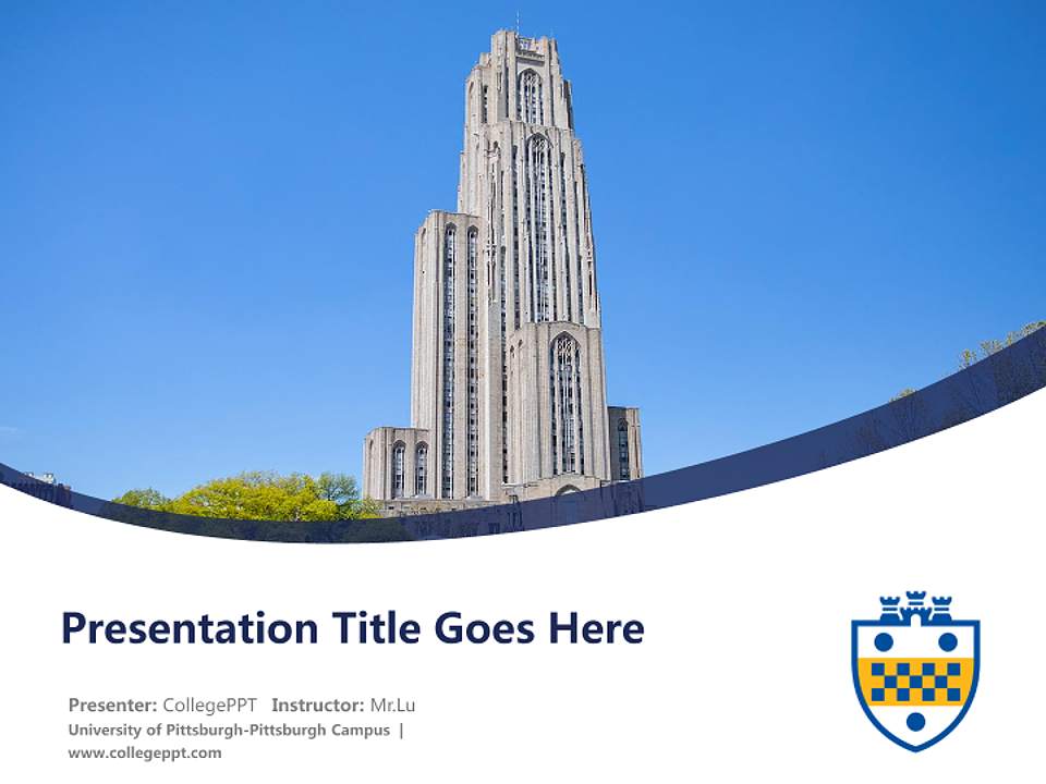 University of Pittsburgh-Pittsburgh Campus Course/Courseware Creation PPT Template4:3 ratio PPT effect preview image5