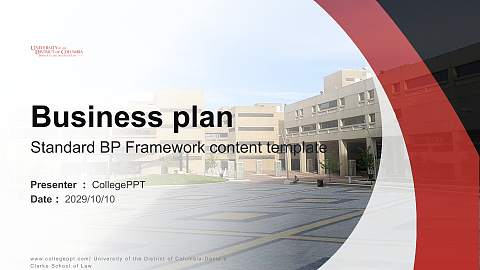 University of the District of Columbia-David a Clarke School of Law Competition/Entrepreneurship Contest PPT Template