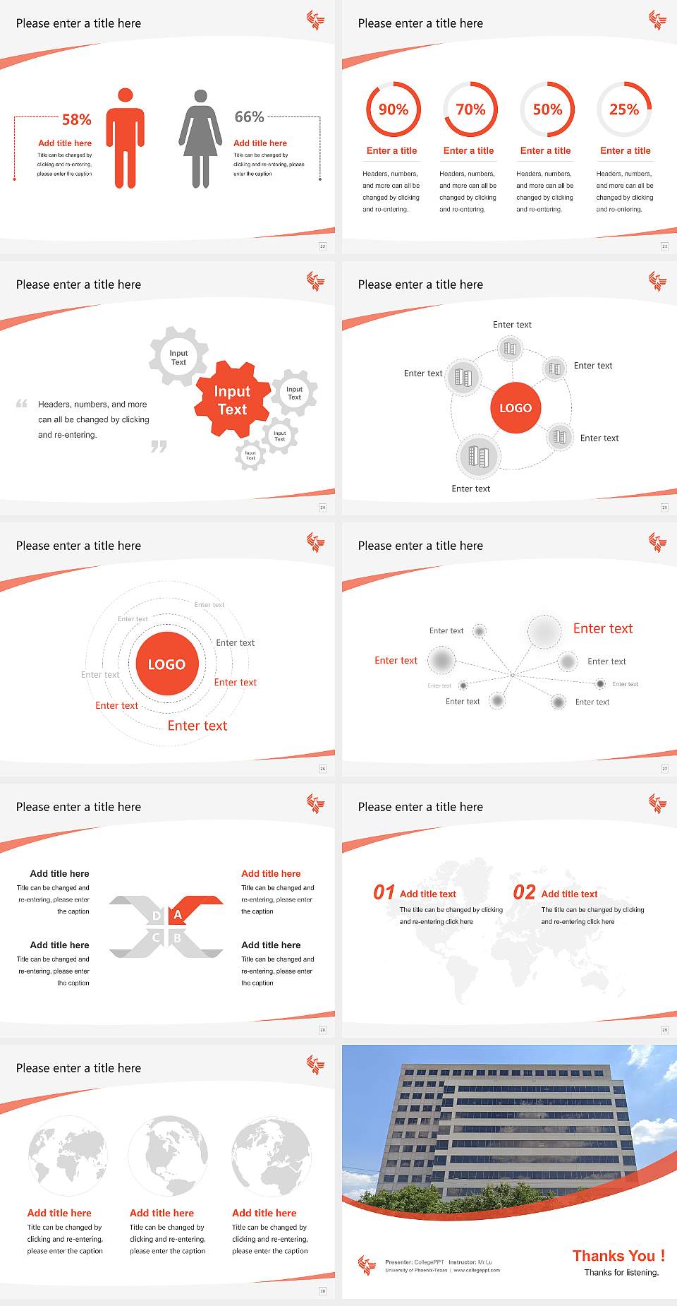 University of Phoenix-Texas Course/Courseware Creation PPT Template4:3 ratio PPT effect preview image4