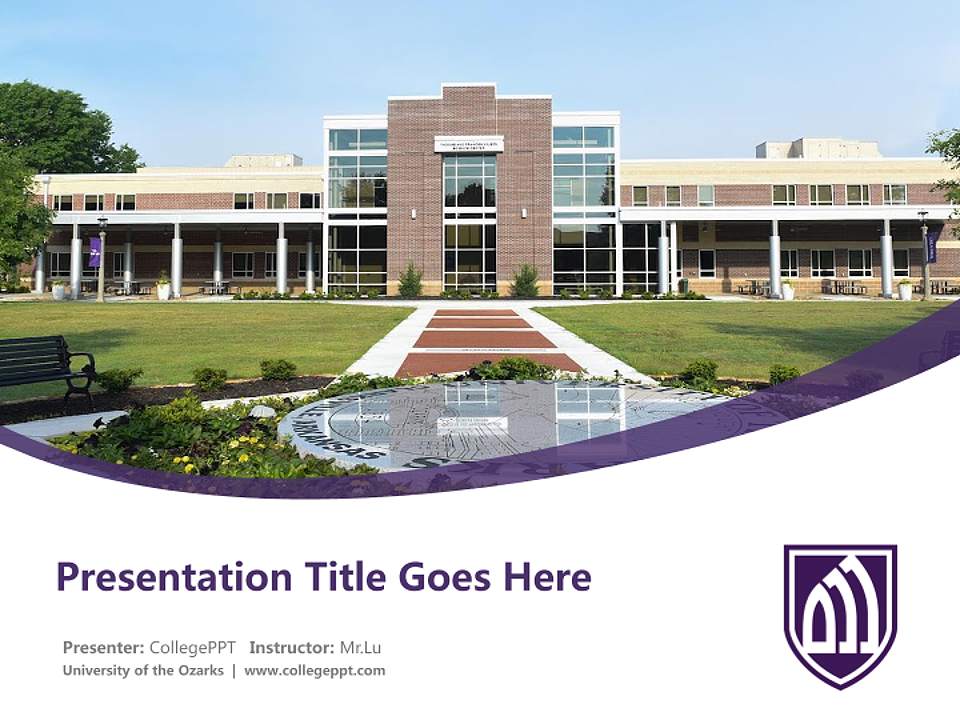 University of the Ozarks Course/Courseware Creation PPT Template4:3 ratio PPT effect preview image5