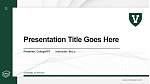 University of Vermont Thesis Proposal/Graduation Defense PPT Template