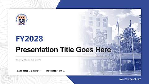 University of Puerto Rico-Carolina Academic Presentation/Research Findings Report PPT Template