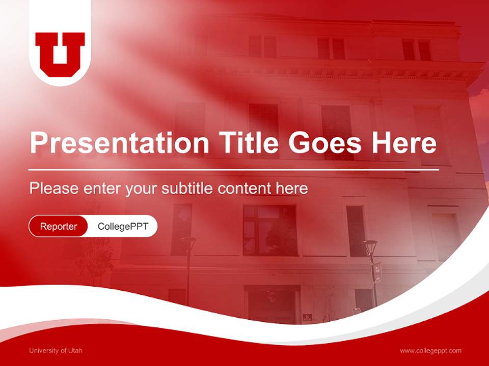 University of Utah Lecture Sharing and Networking Event PPT Template4:3 ratio PPT effect preview image4