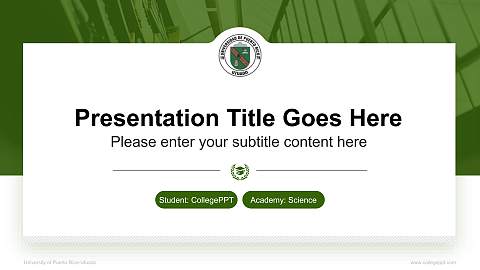 University of Puerto Rico-Utuado National Scholarship Defense PPT Template