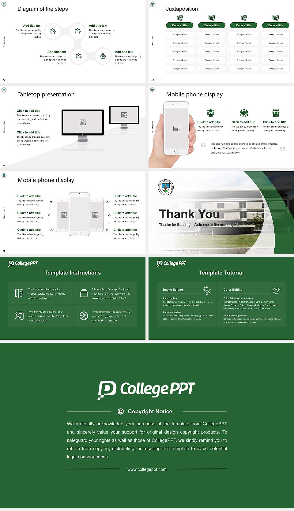 University of Puerto Rico-Cayey Competition/Entrepreneurship Contest PPT Template16:9 ratio PPT effect preview image9