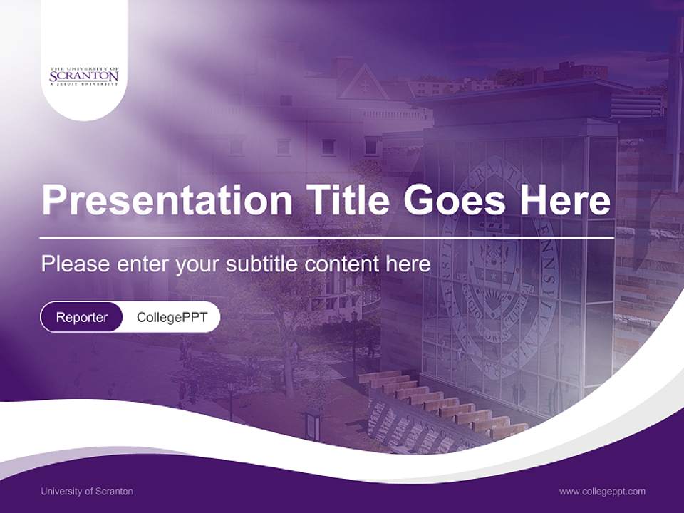 University of Scranton Lecture Sharing and Networking Event PPT Template4:3 ratio PPT effect preview image4