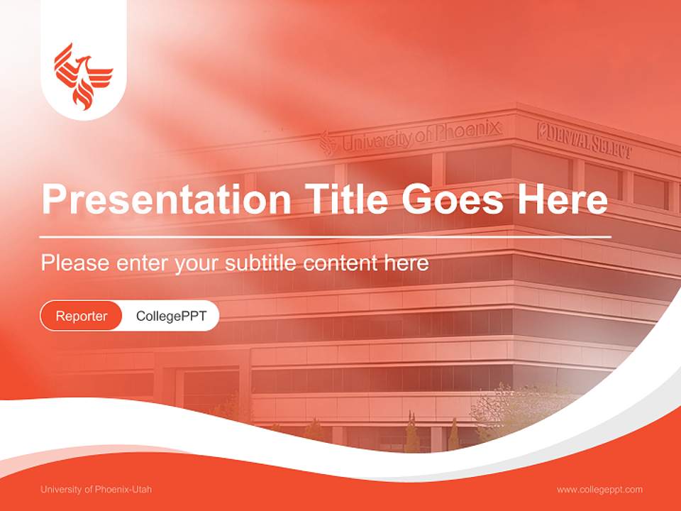 University of Phoenix-Utah Lecture Sharing and Networking Event PPT Template4:3 ratio PPT effect preview image4
