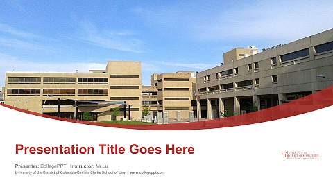 University of the District of Columbia-David a Clarke School of Law Course/Courseware Creation PPT Template