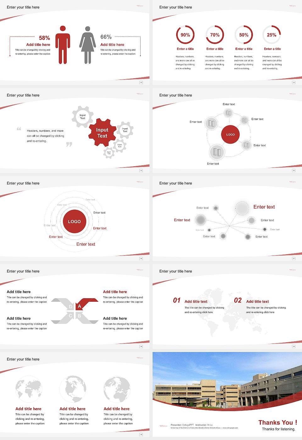 University of the District of Columbia-David a Clarke School of Law Course/Courseware Creation PPT Template16:9 ratio PPT effect preview image4