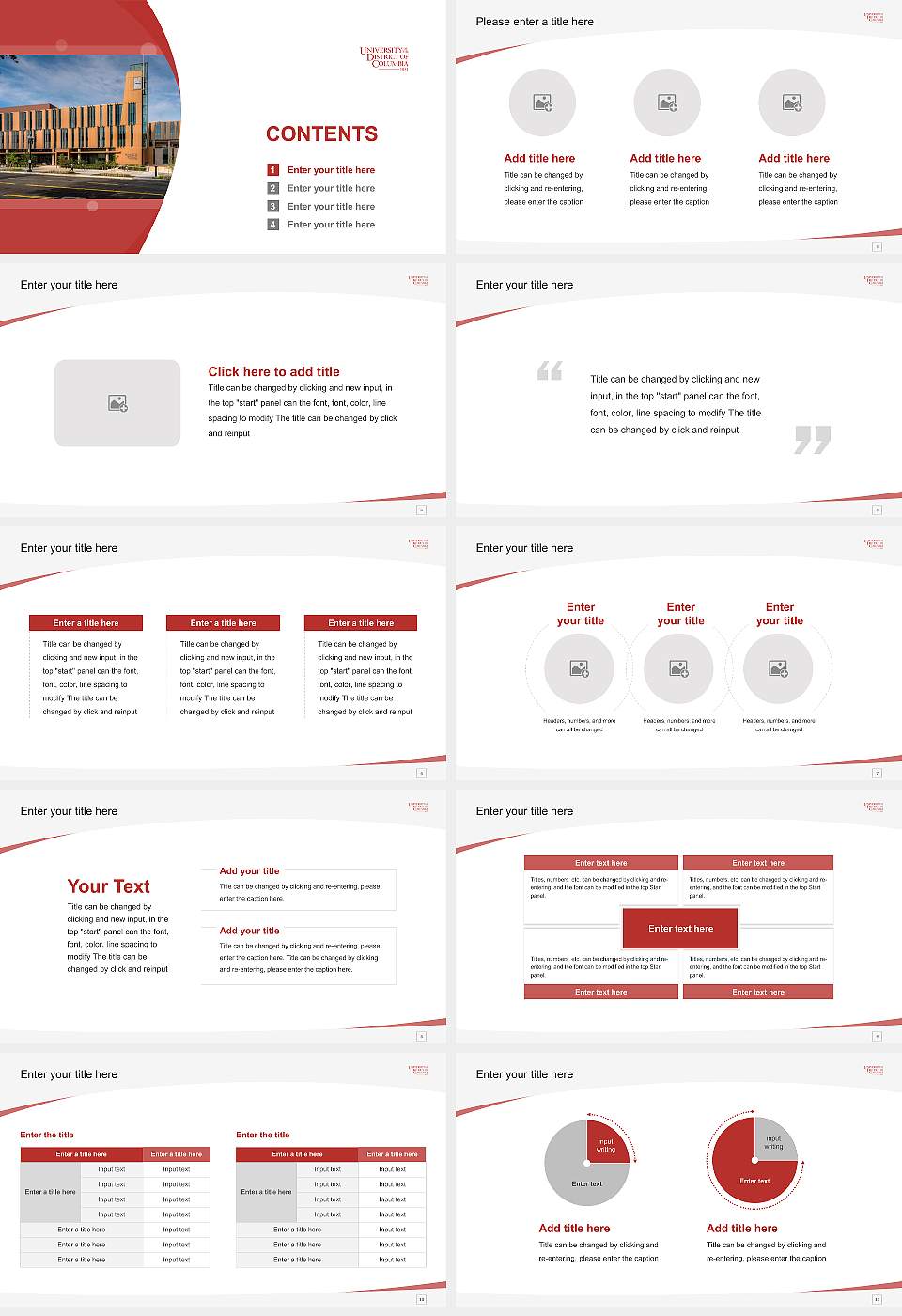 University of the District of Columbia Course/Courseware Creation PPT Template16:9 ratio PPT effect preview image2