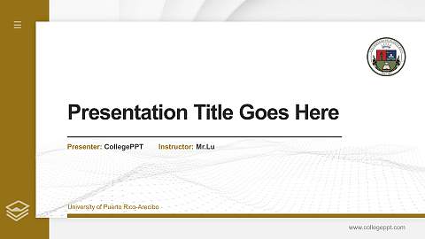 University of Puerto Rico-Arecibo Thesis Proposal/Graduation Defense PPT Template