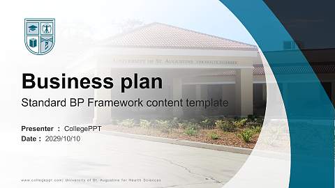 University of St. Augustine for Health Sciences Competition/Entrepreneurship Contest PPT Template
