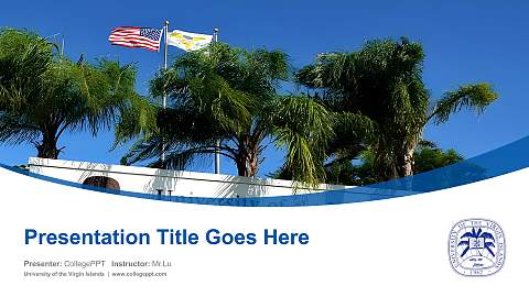 University of the Virgin Islands Course/Courseware Creation PPT Template