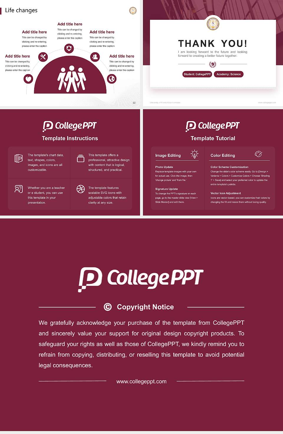 University of Puerto Rico-Humacao National Scholarship Defense PPT Template4:3 ratio PPT effect preview image4