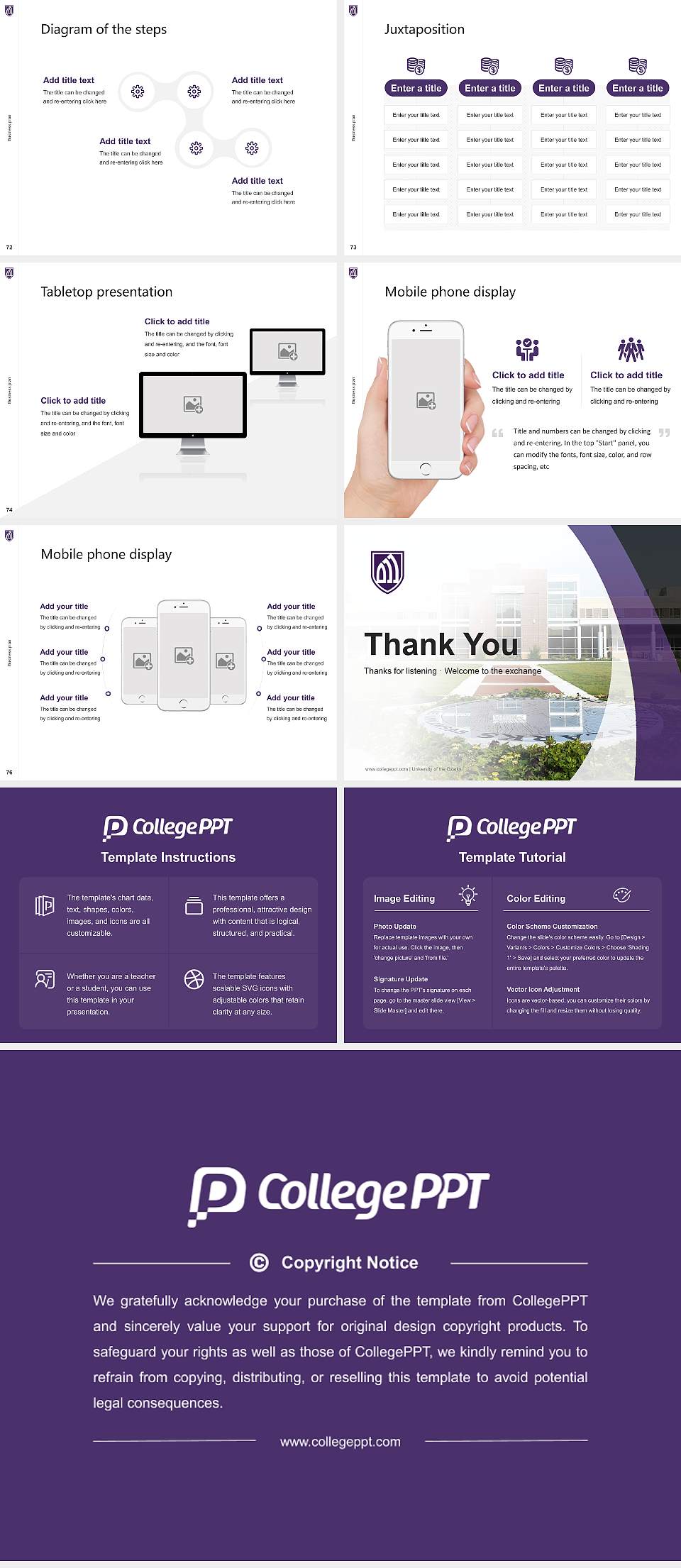 University of the Ozarks Competition/Entrepreneurship Contest PPT Template4:3 ratio PPT effect preview image9