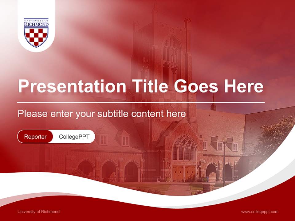 University of Richmond Lecture Sharing and Networking Event PPT Template4:3 ratio PPT effect preview image4