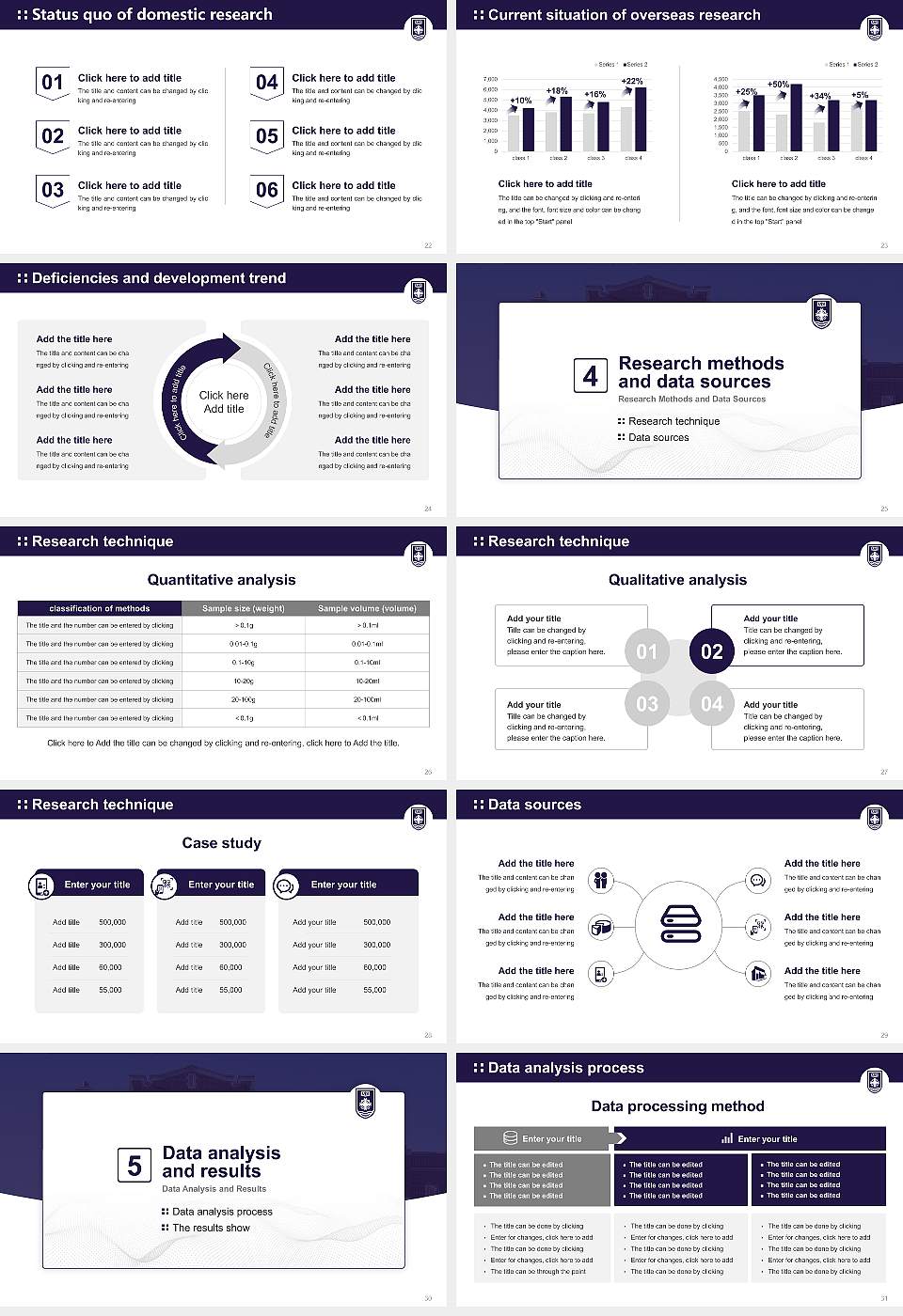 University of Portland Graduation Thesis Defense PPT Template16:9 ratio PPT effect preview image4