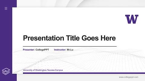 University of Washington-Tacoma Campus Thesis Proposal/Graduation Defense PPT Template