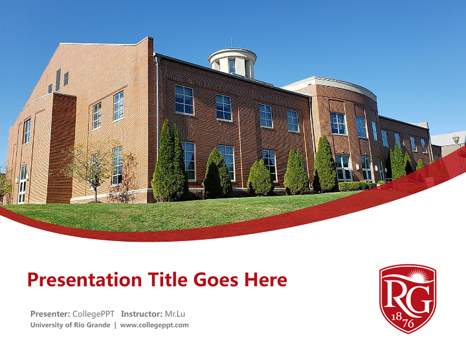 University of Rio Grande Course/Courseware Creation PPT Template_CollegePPT