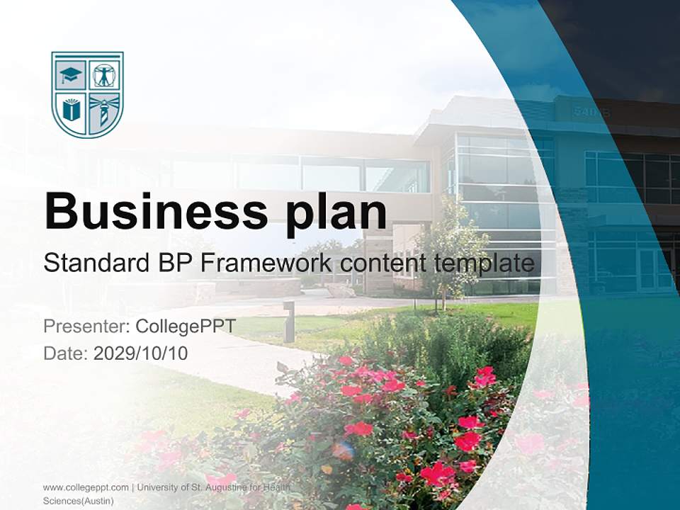 University of St. Augustine for Health Sciences(Austin) Competition/Entrepreneurship Contest PPT Template4:3 ratio PPT effect preview image9