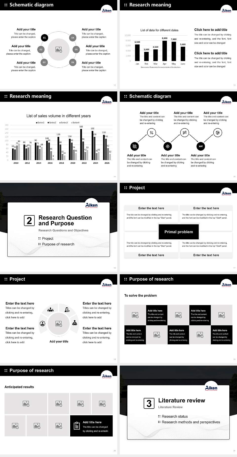 University of South Carolina Aiken Graduation Thesis Defense PPT Template4:3 ratio PPT effect preview image3