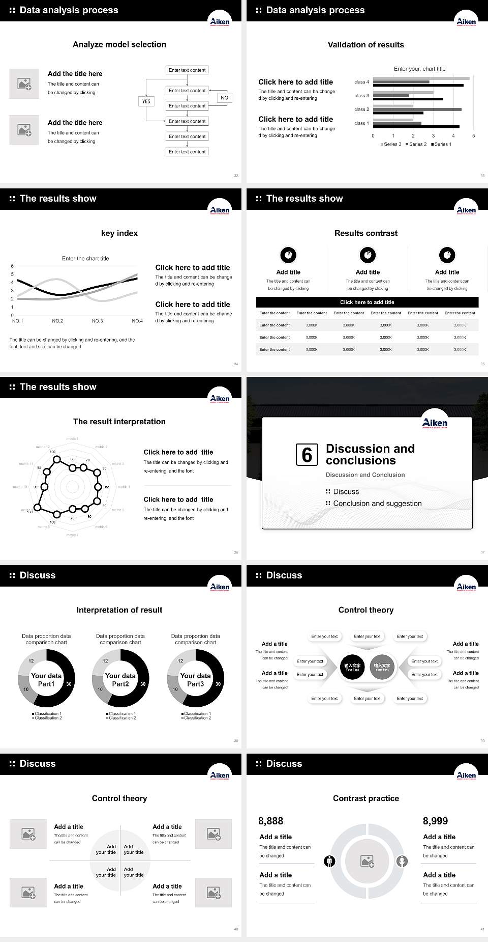University of South Carolina Aiken Graduation Thesis Defense PPT Template4:3 ratio PPT effect preview image5