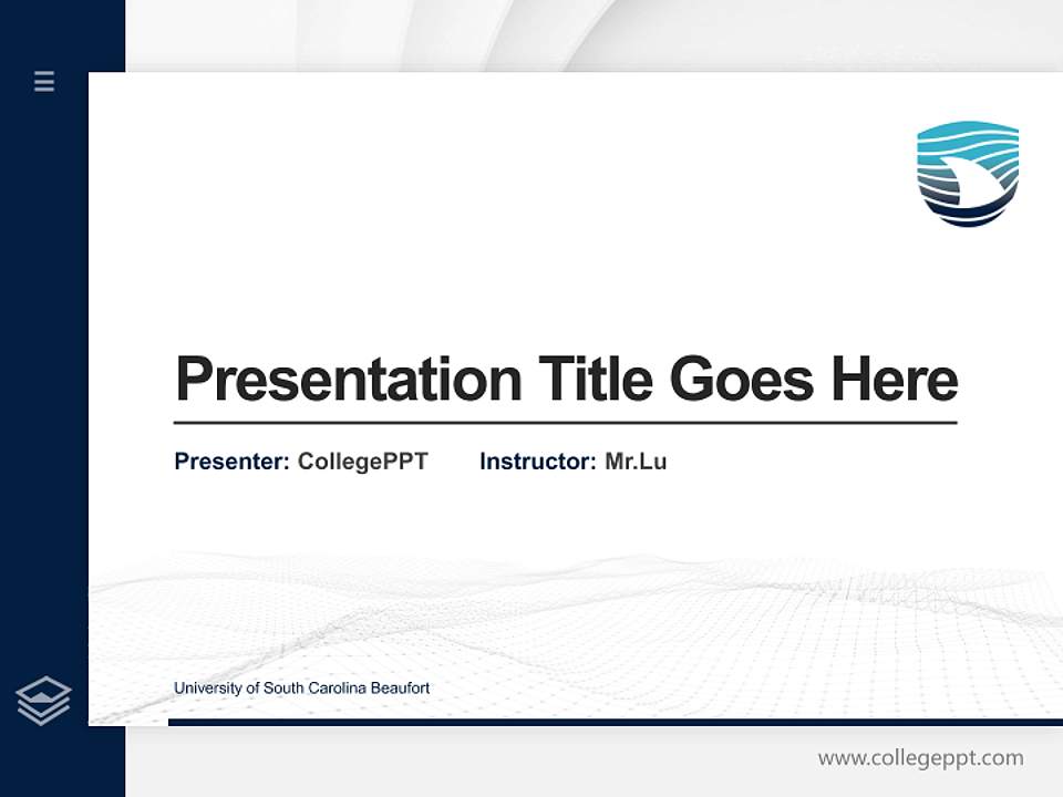 University of South Carolina Beaufort Thesis Proposal/Graduation Defense PPT Template4:3 ratio PPT effect preview image5