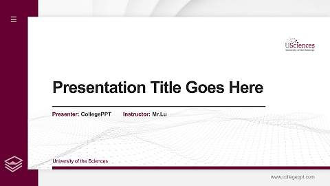 University of the Sciences Thesis Proposal/Graduation Defense PPT Template