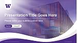 University of Washington-Bothell Campus Lecture Sharing and Networking Event PPT Template