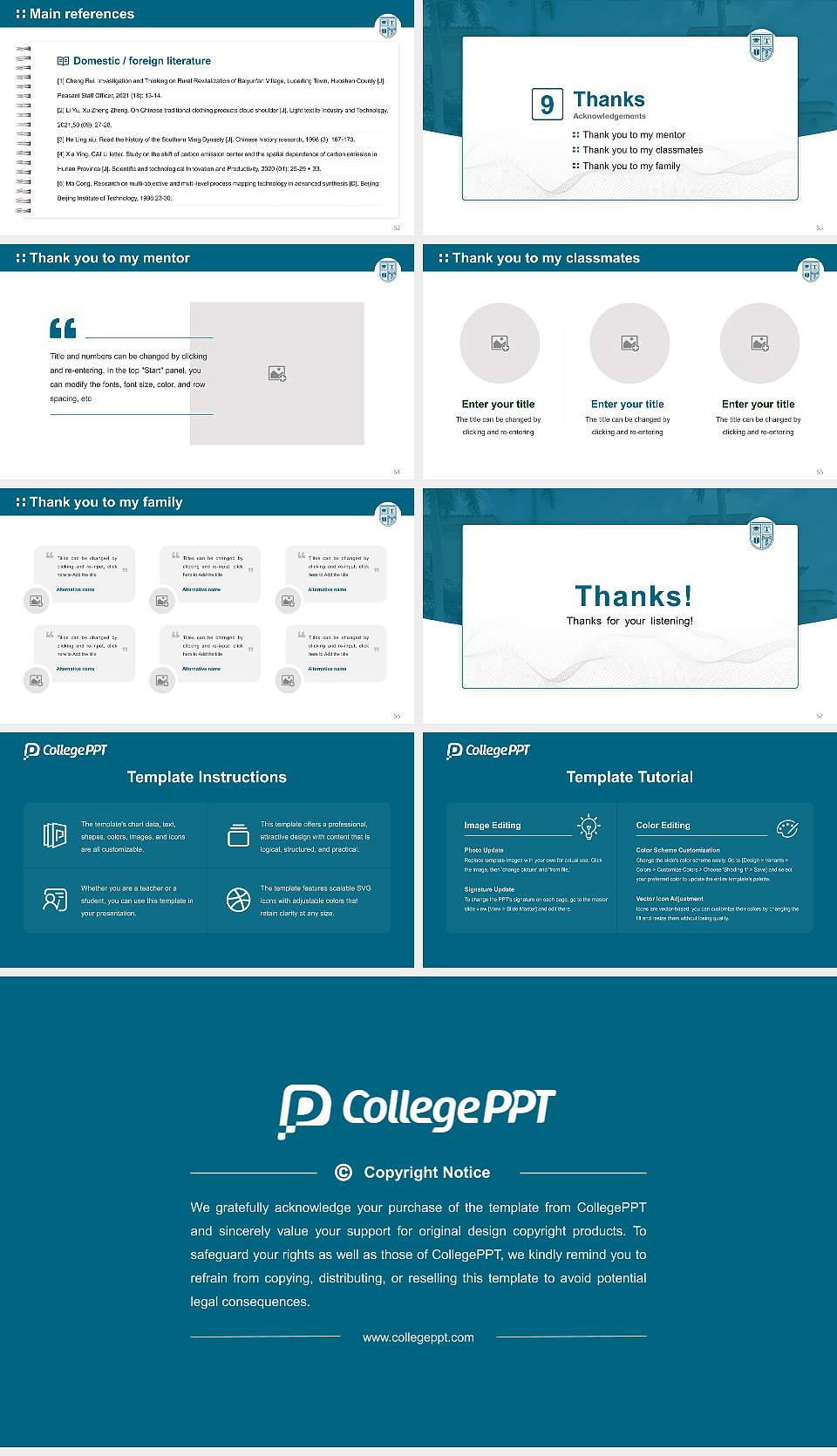 University of St. Augustine for Health Sciences(Miami) Graduation Thesis Defense PPT Template16:9 ratio PPT effect preview image7