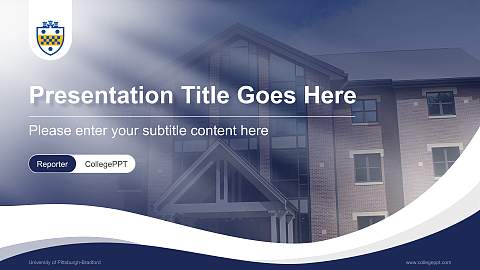 University of Pittsburgh-Bradford Lecture Sharing and Networking Event PPT Template