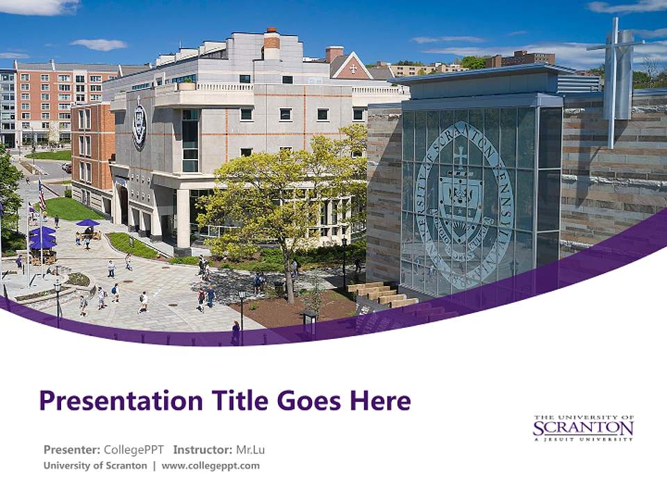 University of Scranton Course/Courseware Creation PPT Template4:3 ratio PPT effect preview image5