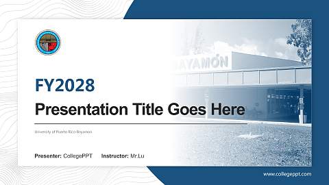 University of Puerto Rico-Bayamon Academic Presentation/Research Findings Report PPT Template