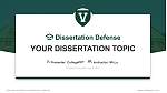 University of Vermont Graduation Thesis Defense PPT Template