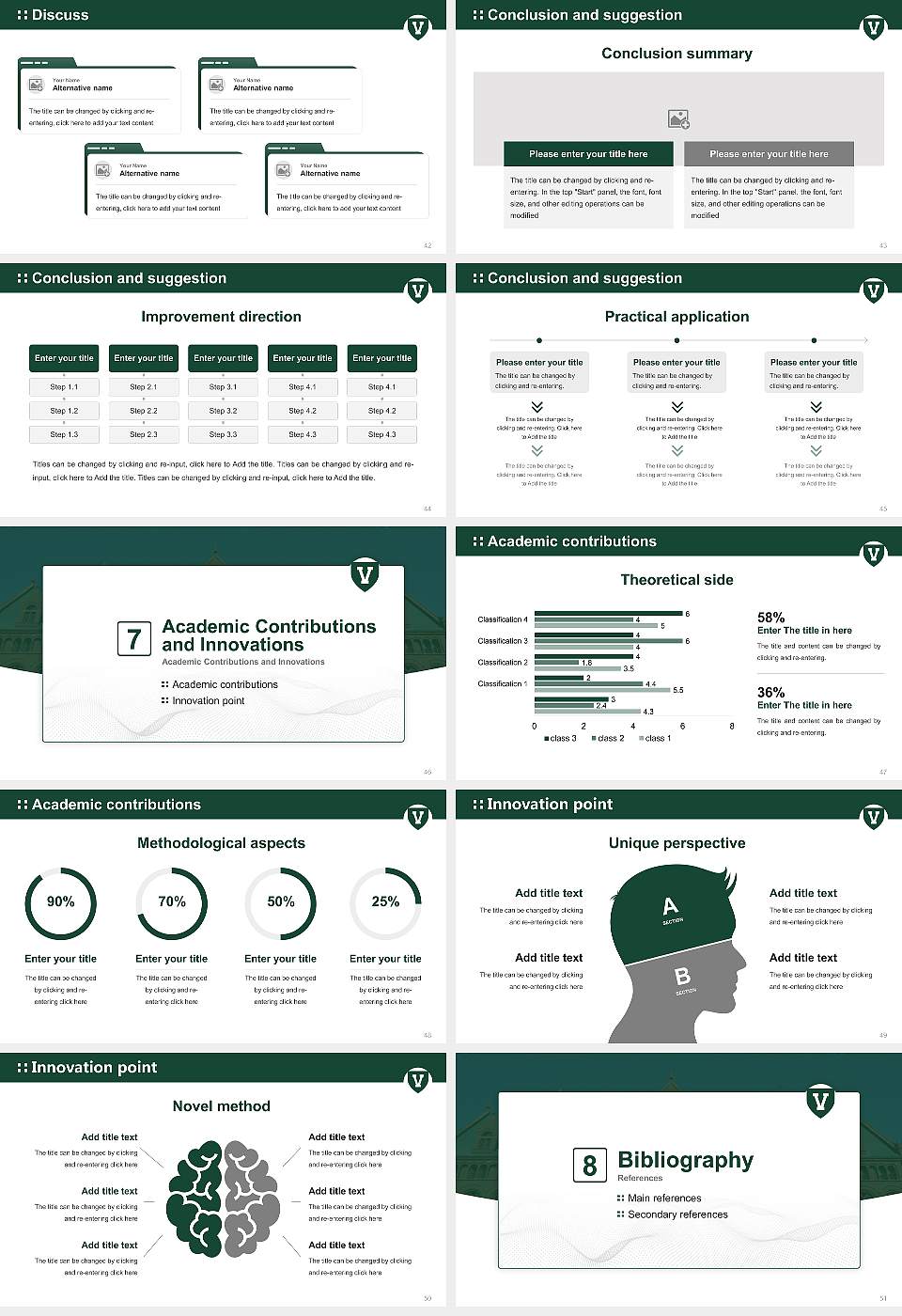 University of Vermont Graduation Thesis Defense PPT Template16:9 ratio PPT effect preview image6