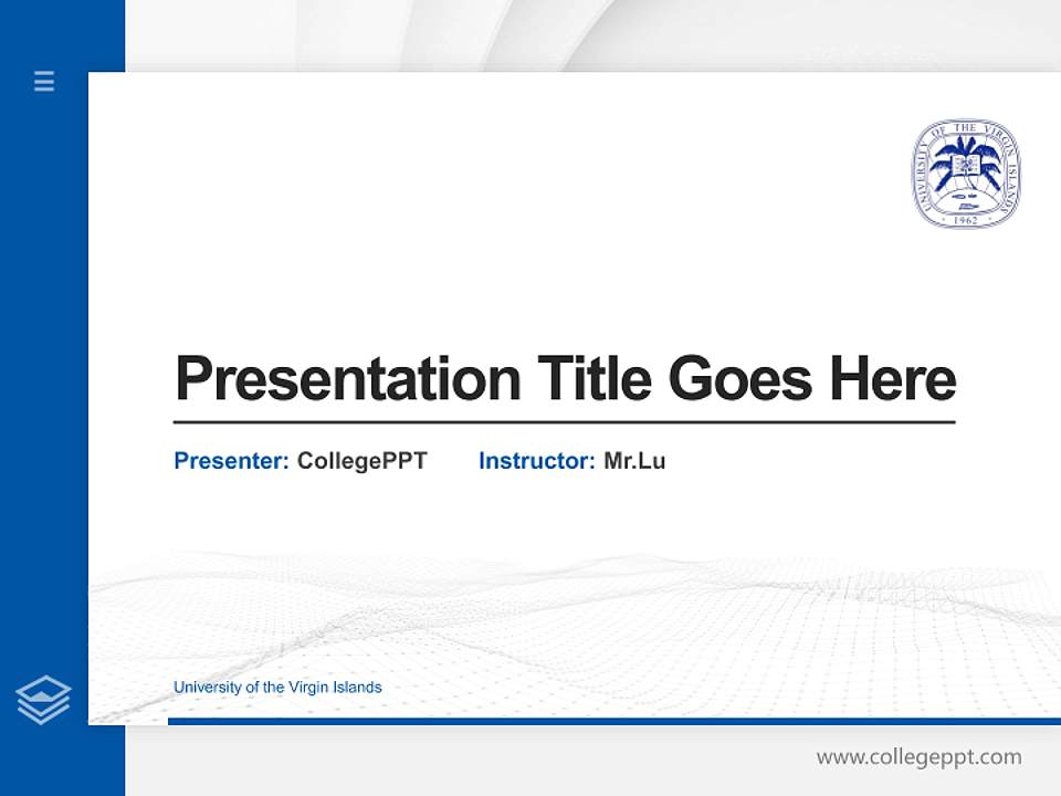 University of the Virgin Islands Thesis Proposal/Graduation Defense PPT Template4:3 ratio PPT effect preview image5
